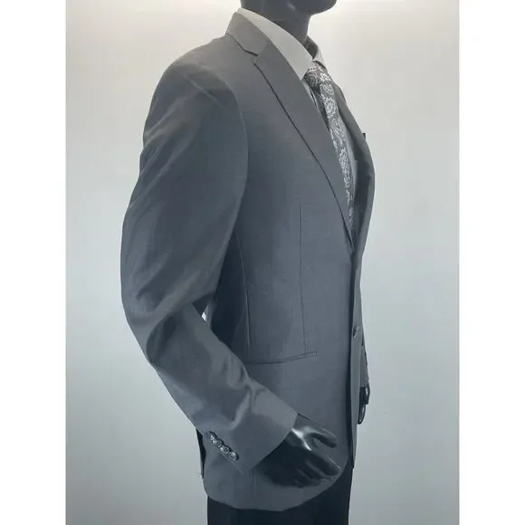 NWT Joseph Jos. A. Bank Slim Fit Men 39L Gray Sport Coat Suit Jacket Blazer Wool